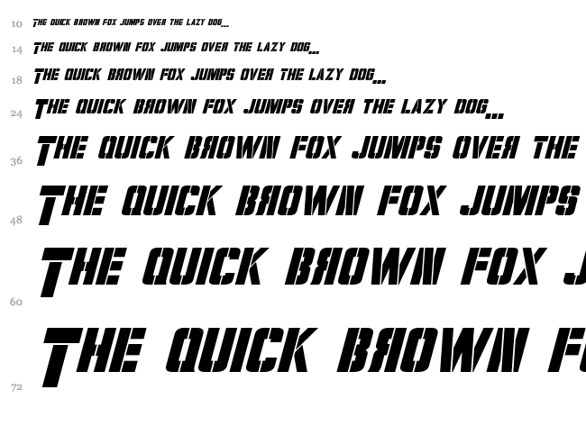 Volkoff font waterfall